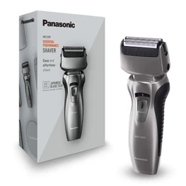 Panasonic ES-RW33-H503 wet / dry razor, inclusive charging station, 2-fold shaving head, Wet & Dry silver