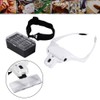 New 5 Lens Headset Magnifier With LED Lights Hand Free