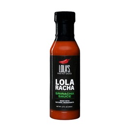 Lola’s Fine Hot Sauce - Lola-Racha | Family Recipe Sriracha Style Sauce | Made With a Blend of Red Jalapeños, Fresh Peppers, and Garlic | Perfect for Grilling, Dipping, or Drizzling on Any Dish | 12 Fl Oz