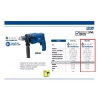 FOY Taladro Rotomartillo Broquero 3/8 500w Velocidad Variable Color Azul