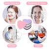 QUARKZMAN 120 Number of Compressed Face Sponges Heart-Shaped Face Cleansing