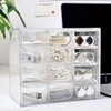 AIMALL Transparent PP Drawer Storage Box with 6/9/12 Grids –