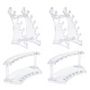 Sissatthai 4Pcs Acrylic Pen Display Stand Clear Pen Holder for