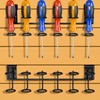 Blulu 2 Pcs Slatwall Screwdriver Holders Slatwall Plier Holders Screw