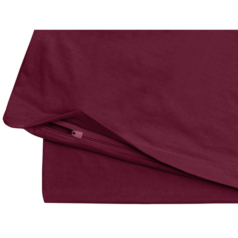 Npluseins 1331.1812 Cotton Pillowcases, Jersey, Various Colours, Pack of 2
