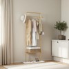 KaKaBB Gold Clothing Rack with Shelves, Coat Racks Freestanding with