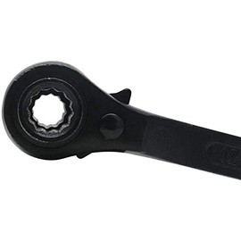 17 x 19mm Black Ratchet Podger Spanner Quick Release Scaffold Wrench