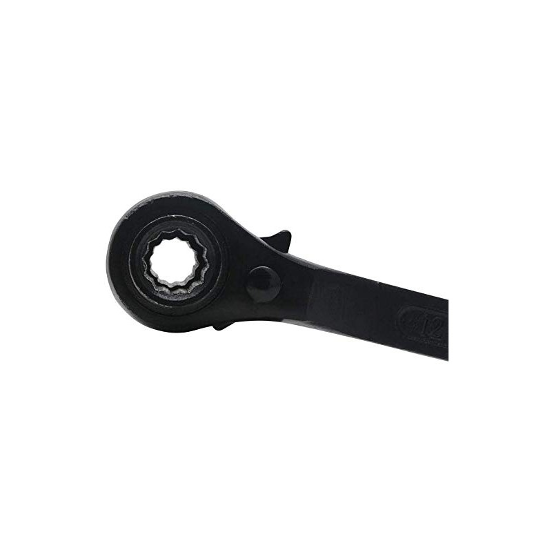 17 x 19mm Black Ratchet Podger Spanner Quick Release Scaffold