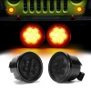 LX-LIGHT Turn Signal Lights Smoke Amber LED for Jeep Wrangler