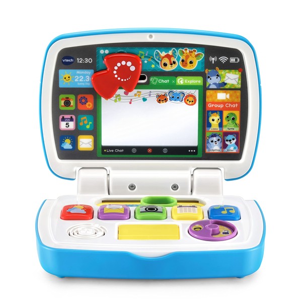 VTech Baby See & Surprise Laptop, Babies First Laptop Role Play Toy with Sounds & Music, Interactive Baby Gift for 12, 24, 36 months, English Version