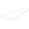 Tenedos Carrara Marble Doorway Floor Transition Tile Threshold (Marble Saddle)