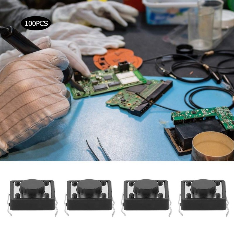 Tact Switch, Push Button Switch, Tactile Push Button Switch, 100pcs