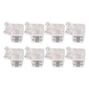 8PCS L Shaped LED Light Strip Connectors 4 Pin 10mm