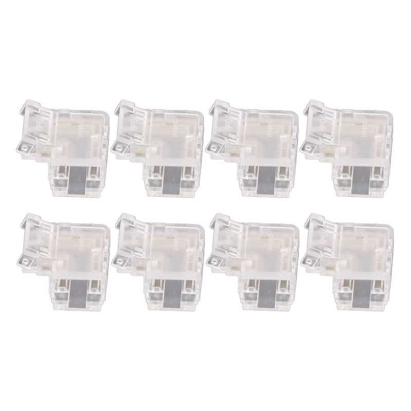 8PCS L Shaped LED Light Strip Connectors 4 Pin 10mm