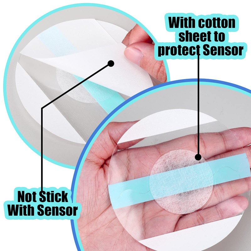 Nuanchu 48 Pack Sensor Covers Compatible with Freestyle Libre 1/2/3,Waterproof