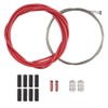 Clarks Universal S/S Front and Rear Gear Cable Kit W/