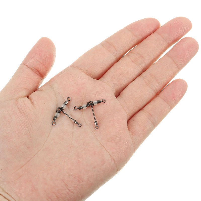 PATIKIL 3-Way Swivel 17lb 25 Pack Cross Line T-Turn Rolling