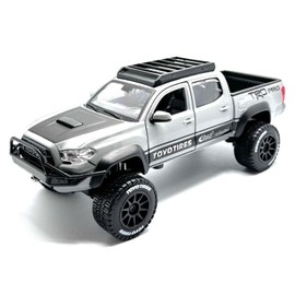 RACE MODEL Bburago 1/27 - Toyota Tacoma TRD Pro Off-Road Collection Signature Diecast (Grey)