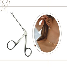 Stainless Steel Ear Picking Pliers, 8.5cm, for Ear Cleaning