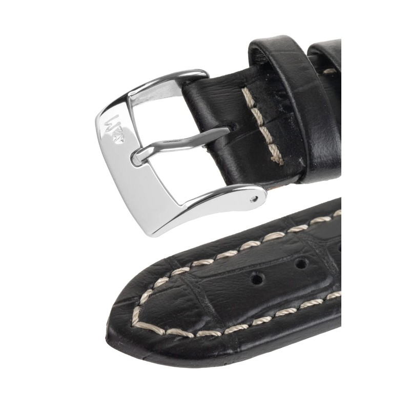 [モレラート]MORELLATO 時計バンド PLUS プラス 20mm ブラック 牛革型押し U3252 480 019