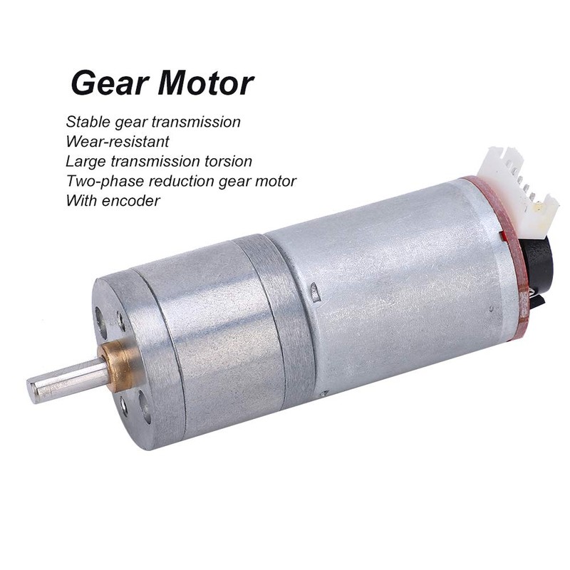 Gear Motor DC 12V, Stainless Steel High Torque Speed Reduction