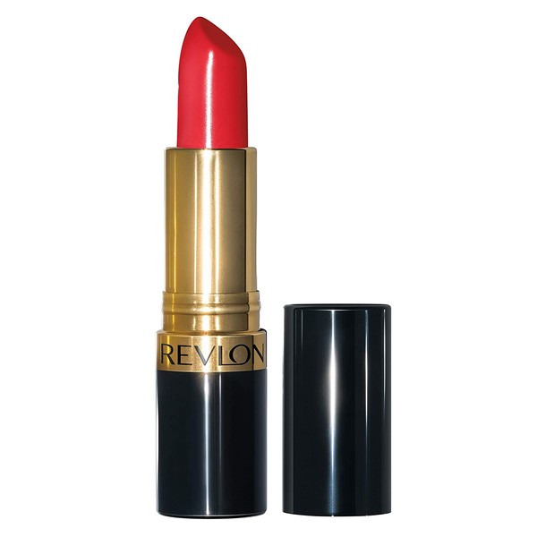 Revlon Super Lustrous Lipstick, High Impact Lipcolor with Moisturizing Creamy Formula, Infused with Vitamin E and Avocado Oil in Red / Coral, Ravish Me Red (654)