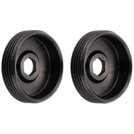 Sugino CNS Aluminum Crank Cap Boltless Black (Pair)