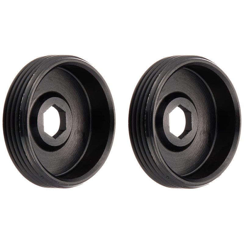Sugino CNS Aluminum Crank Cap Boltless Black (Pair)