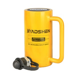 HYADSHEN 10 ton 6" Stroke Hydraulic Cylinder Long Jack Porta Power Ram Single Acting Lifting Cylinder Retract Automatically for Shipbuilding Bridge