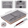 Refillable Lined Leather Journal Notebook, A5 Size Hardcover Journal Notebook