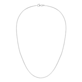 AeraVida 1mm Italian Diamond Cut 925 Sterling Silver Chain Necklace | Sterling Silver Necklace for Women | Silver Link Chain Necklace Jewelry Gifts | Adjustable Long Chan Necklace