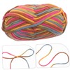 KONTONTY Rainbow Yarn Set Crochet Yarn for Beginners Cotton Nylon
