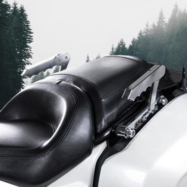 BAKAFOH Adjustable Aluminum Rear Armrests Grip Bars Passenger Grab Handles Set for Can Am Spyder F3 F3-L F3-S F3-T 2016-2024 Grabrails Accessories(Chrome Style)