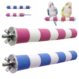 Bird Perches for Cage Bird Cage Accessories Toys Parrot Sand Paw Grinding Stick for Budgies Lovebirds Cockatiels Conures Quakers Small to Medium Birds