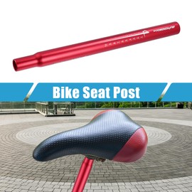 A ABSOPRO Bike Bicycle Seatpost 27.2x350mm Seat Post for Mountain MTB Road Bike Fixed Gear Aluminum Alloy Red