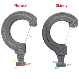 Cobra Buckle Belt Hanger Gear Mount Holder Storage Rack Tactical D Ring (Normal, Light Brown)