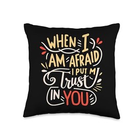 Jehovah's Witness 2024 Year Text Psalm 56:3 JW ORG JW Throw Pillow