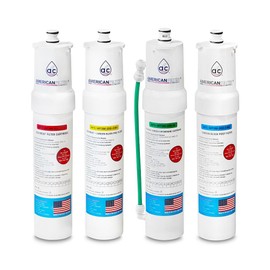 AFC-WF3M-100-SED, Compatible with Payne® PSQC-1 Water Factory SQC4 Reverse Osmosis replacement Kit -Made in U.S.A. - 4 Pack