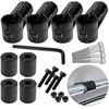 [Wakuwaku Work] Black Anodized Steel Pipe Attachment Joint Black Anodized