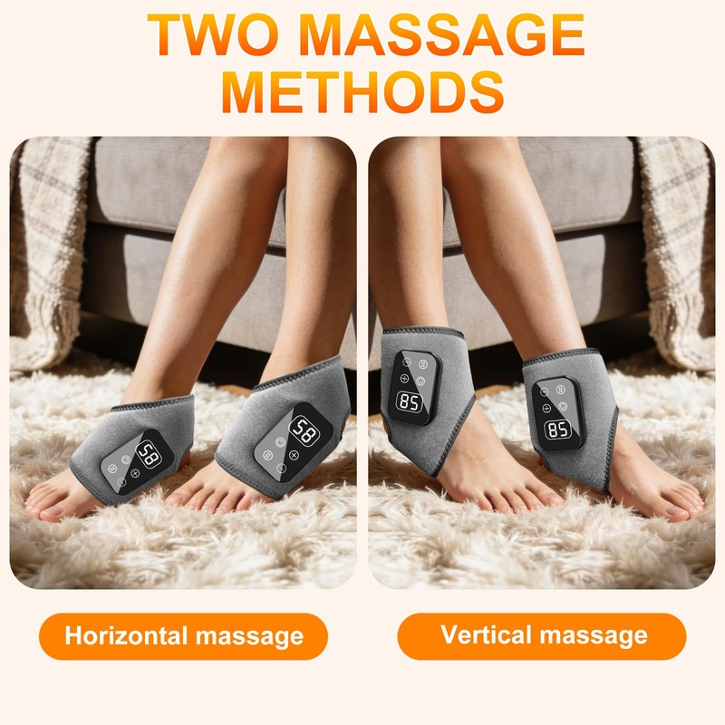 HJKLIUT Foot Advanced Renewed Triple Method Massager, 5-Speed & 5-Temperature,