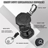 2 Pack Heavy Duty Retractable Keychain Keyring Badge with 31.5"