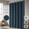 ANRODUO Extra Long Linen Shower Curtain, 108 Inch Long Heavy