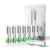 imuto Rechargeable aa Batteries, 2000mWh aa Lithium Batteries 8 Pack,