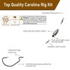 Dovesun Carolina Rig Kit for Bass Fishing Bullet-Weights Carolina Ready