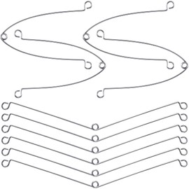 Isslly 10Pcs Spring Clips for Recessed Light Fixtures, Metal Torsion Spring Clips, Spring Clip Replacements for Bathroom Fan, Ceiling Exhaust Fan, Shower Recessed Lighting Trim -Silver