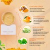 Shefave Kurkuma Vitamin C Ton-Maske, Turmeric Gesichtsmaske Tonerde Maske für