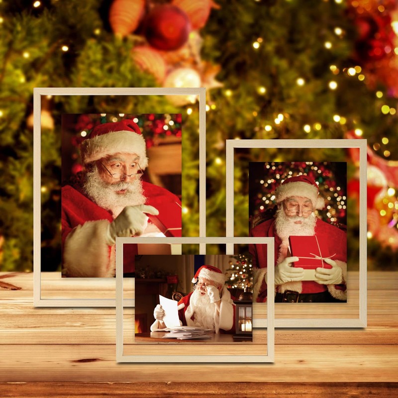 Egofine 11x14 Floating Frames Set of 2, Double Plexiglass Picture