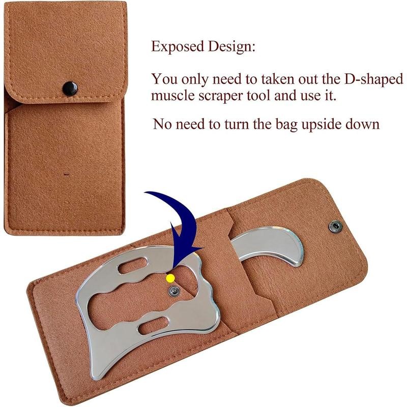 Stainless Steel GuaSha Muscle Scraper Tools Set,Scar Tissue Tool,Physical Therapy