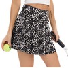 Women's Floral Pleated Tennis Skirt Athletic Golf Skort Running Workout