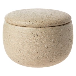 Marui Pottery MR-3-3530 Iga Ware Hettamon, 1 Piece, White Birch